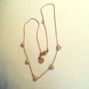 Michael Kors Chain Heart station necklace